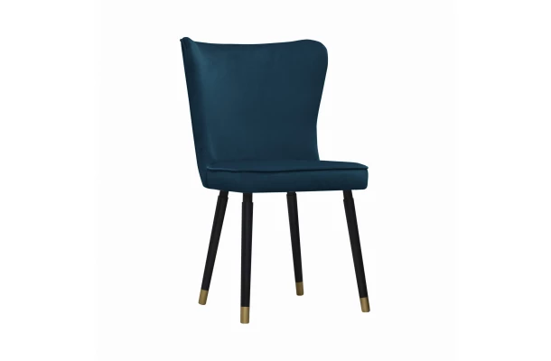 Krzesło tapicerowane  czarne RENO - design
