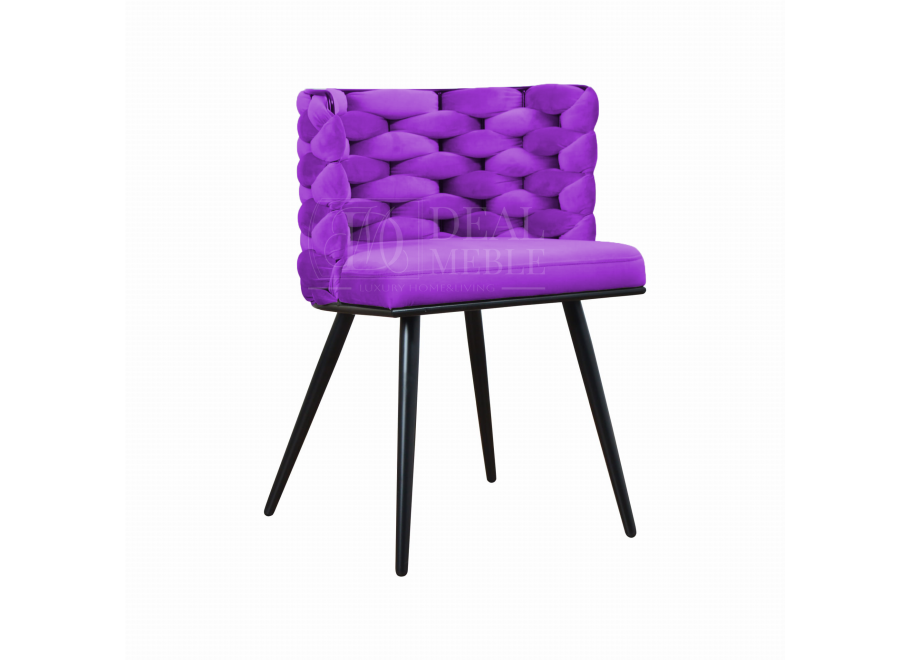 Krzesło nowoczesne czarne ROSA 8