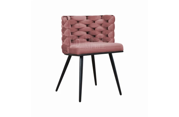 Krzesło nowoczesne czarne ROSA - design
