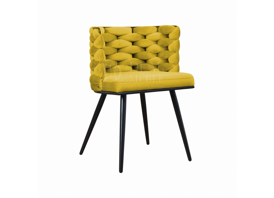 Krzesło nowoczesne czarne ROSA 10