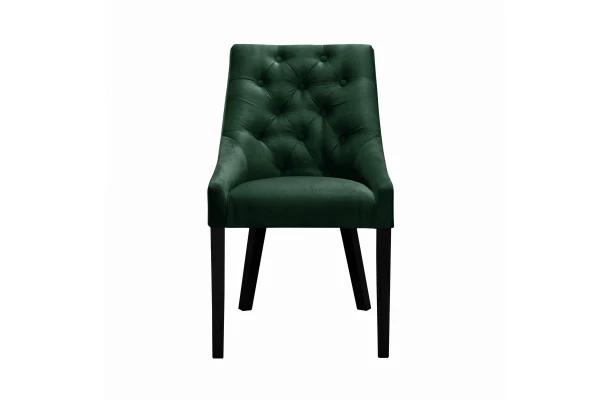 Krzesło nowoczesne chesterfield czarne ETVAS PIK - dom