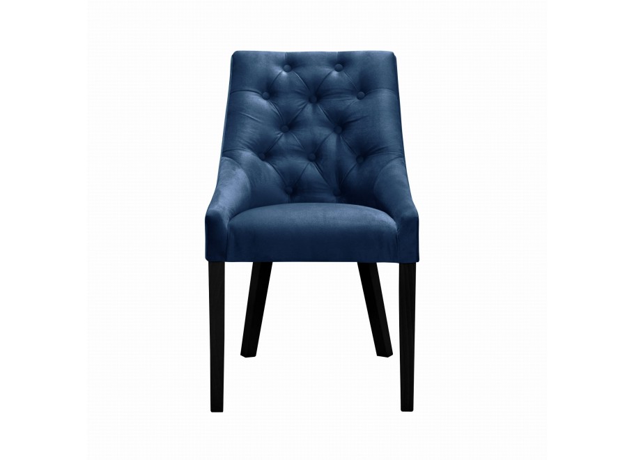 Krzesło nowoczesne chesterfield czarne ETVAS PIK 7