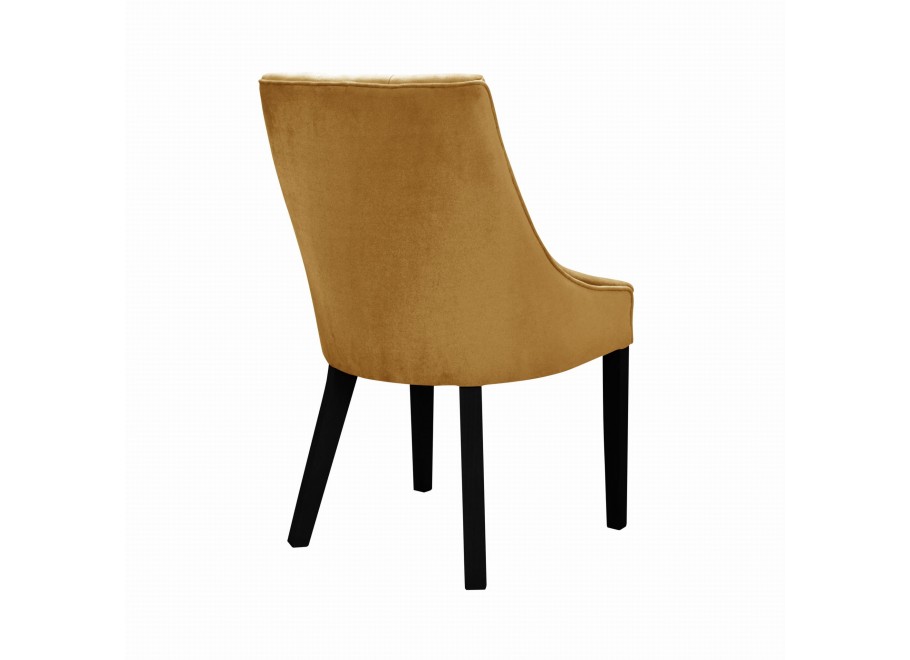 Krzesło nowoczesne chesterfield czarne ETVAS PIK 9