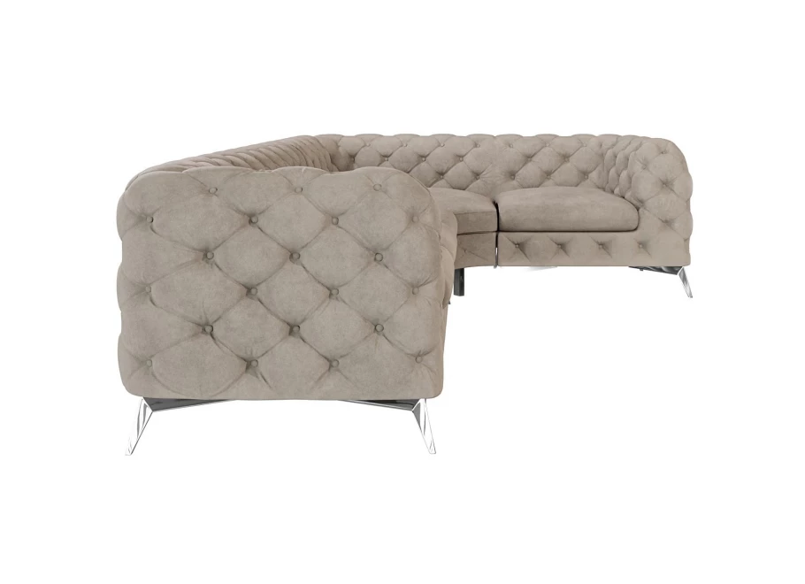 Narożnik pięcioosobowy luksusowy pikowany Chesterfield TEO 3+E+1 Narożnik pięcioosobowy luksusowy pikowany Chesterfield TEO 3+E+1