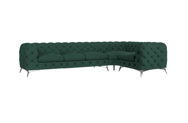 Narożnik pięcioosobowy luksusowy pikowany Chesterfield TEO 3+E+1 - design Narożnik pięcioosobowy luksusowy pikowany Chesterfield TEO 3+E+1 - design