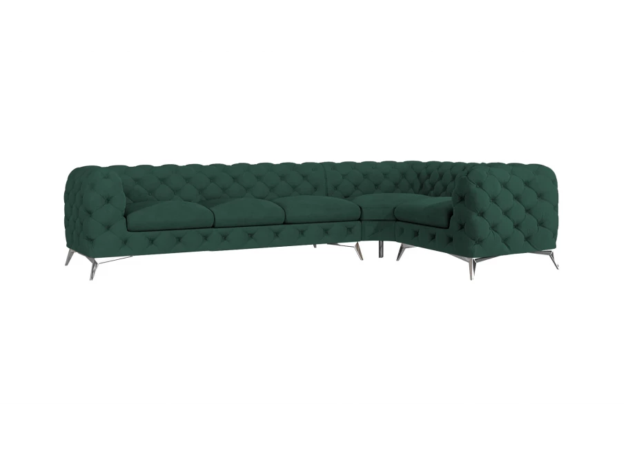 Narożnik pięcioosobowy luksusowy pikowany Chesterfield TEO 3+E+1 Narożnik pięcioosobowy luksusowy pikowany Chesterfield TEO 3+E+1