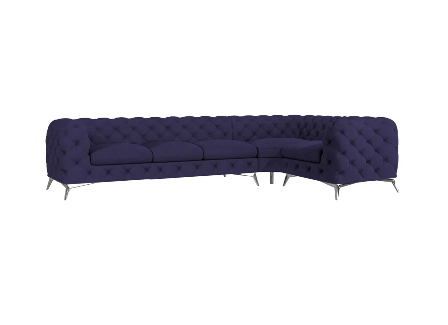Narożnik pięcioosobowy luksusowy pikowany Chesterfield TEO 3+E+1 Narożnik pięcioosobowy luksusowy pikowany Chesterfield TEO 3+E+1