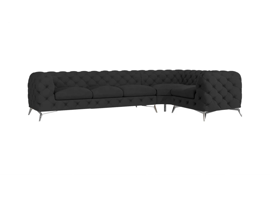 Narożnik pięcioosobowy luksusowy pikowany Chesterfield TEO 3+E+1 Narożnik pięcioosobowy luksusowy pikowany Chesterfield TEO 3+E+1