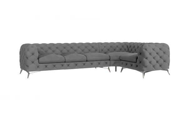Narożnik pięcioosobowy luksusowy pikowany Chesterfield TEO 3+E+1 - meble Narożnik pięcioosobowy luksusowy pikowany Chesterfield TEO 3+E+1 - meble