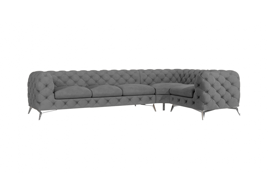 Narożnik pięcioosobowy luksusowy pikowany Chesterfield TEO 3+E+1 7
