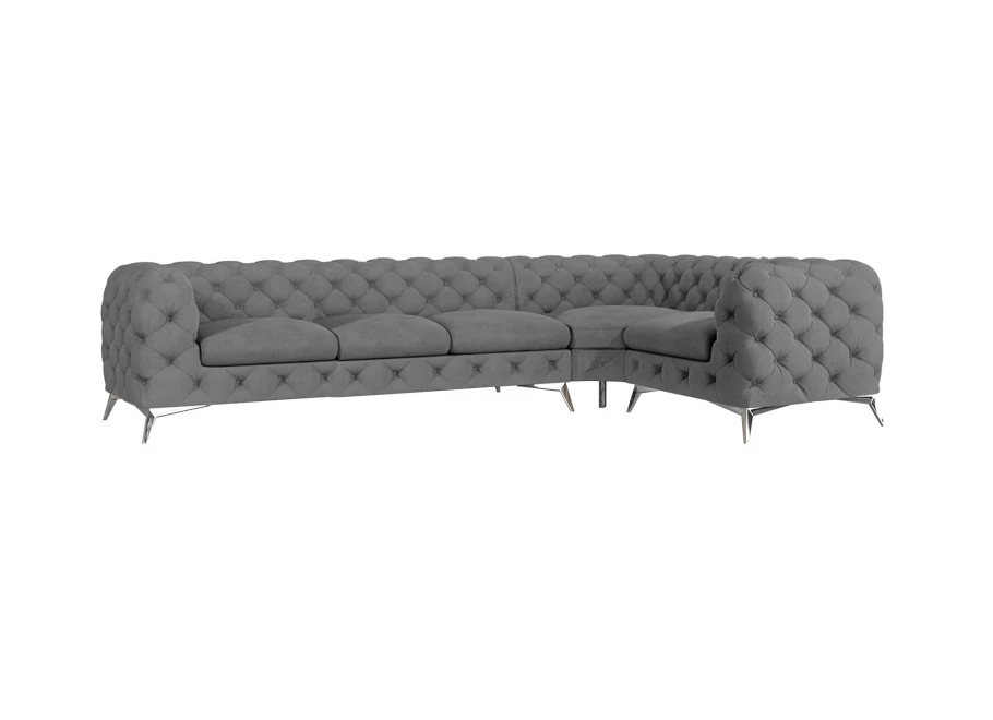 Narożnik pięcioosobowy luksusowy pikowany Chesterfield TEO 3+E+1 Narożnik pięcioosobowy luksusowy pikowany Chesterfield TEO 3+E+1
