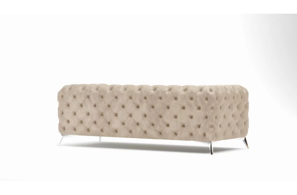 Zestaw mebli pikowanych glamour Chesterfield 2,5+2+1 TEO - stylowe