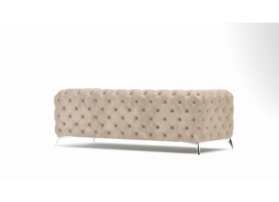 Zestaw mebli pikowanych glamour Chesterfield 2,5+2+1 TEO