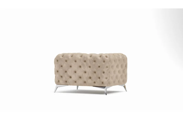 Zestaw mebli pikowanych glamour Chesterfield 2,5+2+1 TEO - nowoczesne