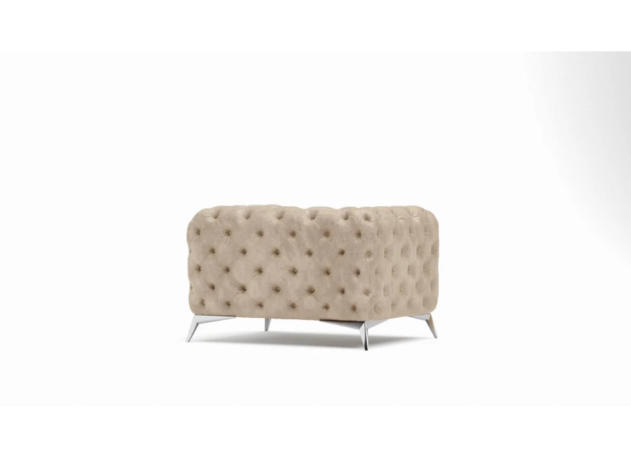 Zestaw mebli pikowanych glamour Chesterfield 2,5+2+1 TEO