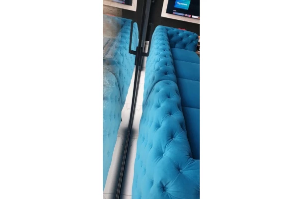 Narożnik sześcioosobowy pikowany KALIFORNIA 2+E+3 tk. venus velvet 2912 - design i funkcjonalnosc w parze