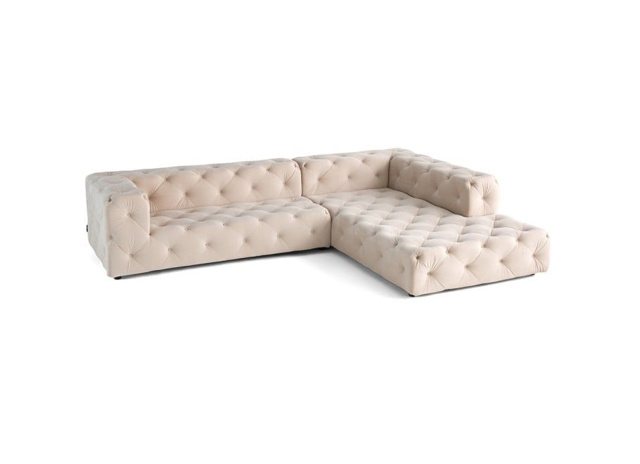 Narożnik pięcioosobowy pikowany glamour BENTLEY 3