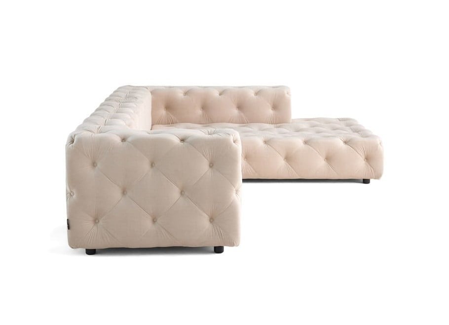 Narożnik pięcioosobowy pikowany glamour BENTLEY 5