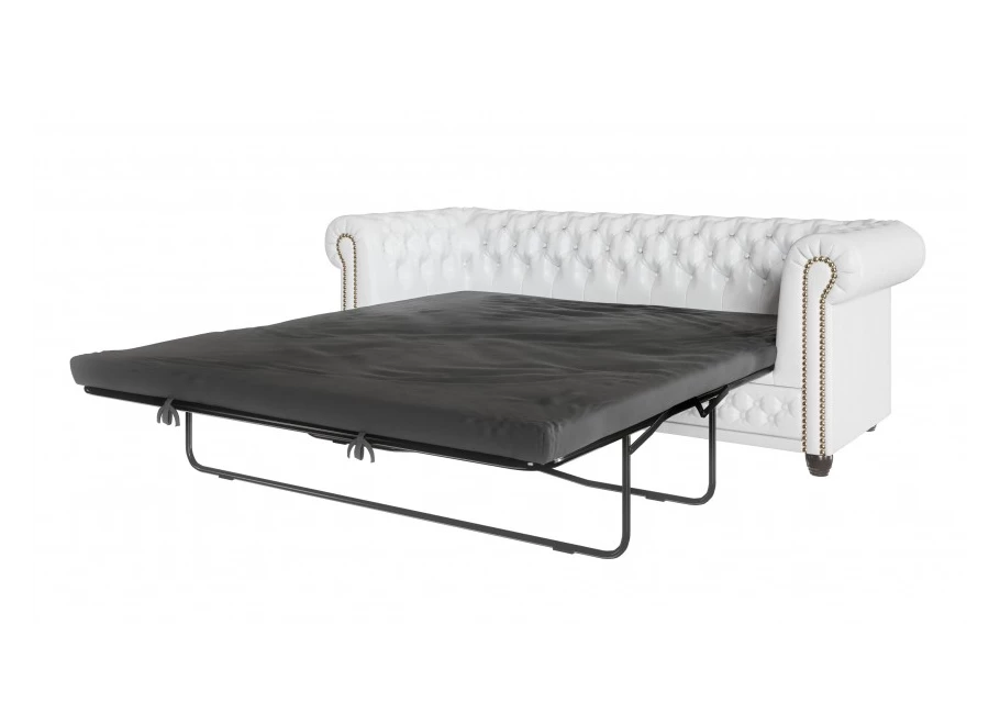 Sofa trzyosobowa z funkcją spania pikowana Chesterfield FELIX 3 Sofa trzyosobowa z funkcją spania pikowana Chesterfield FELIX 3