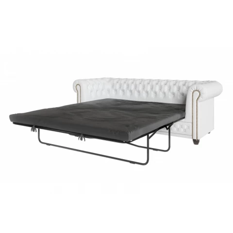 Sofa trzyosobowa z funkcją spania pikowana Chesterfield FELIX 3