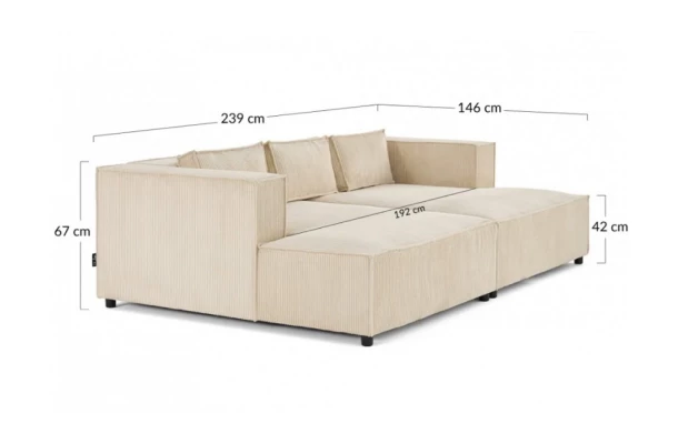 Sofa czteroosobowa nowoczesna Esmo - design i funkcjonalnosc w parze