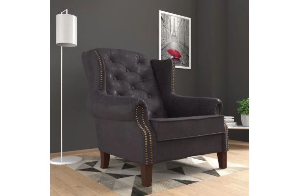 Fotel pikowany Toford - designerskie