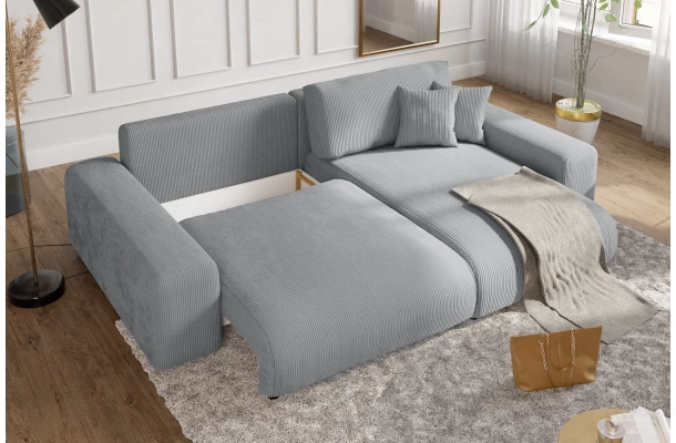 Narożnik czteroosobowy z funkcją spania Nubo - design i funkcjonalnosc w parze