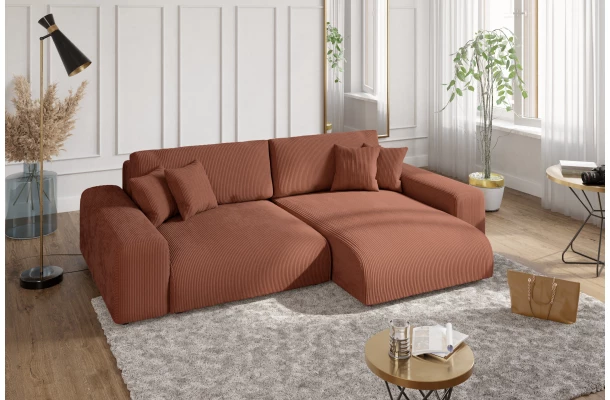 Narożnik czteroosobowy z funkcją spania Nubo - design i funkcjonalnosc w parze