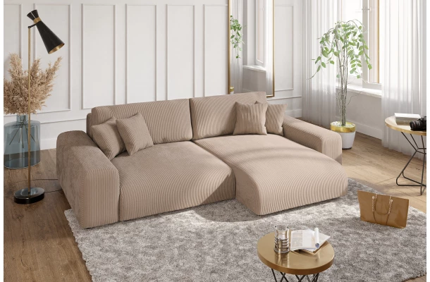 Narożnik czteroosobowy z funkcją spania Nubo - design i funkcjonalnosc w parze