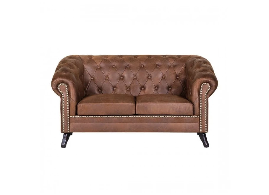 Sofa dwuosobowa pikowana Chesterfield GOWEL