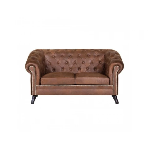 Sofa dwuosobowa pikowana Chesterfield GOWEL