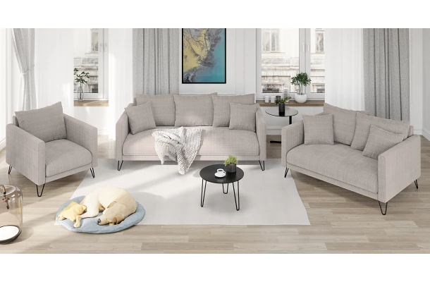 Sofa trzyosobowa nowoczesna Ovi - eleganckie
