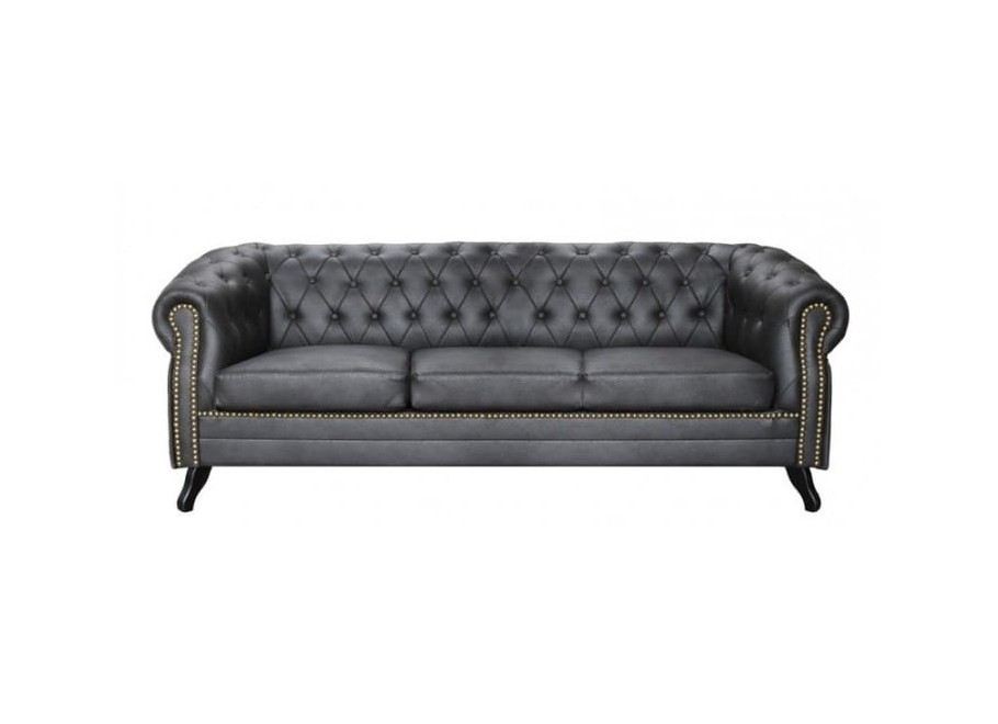 Sofa trzyosobowa pikowana Chesterfield GOWEL 2