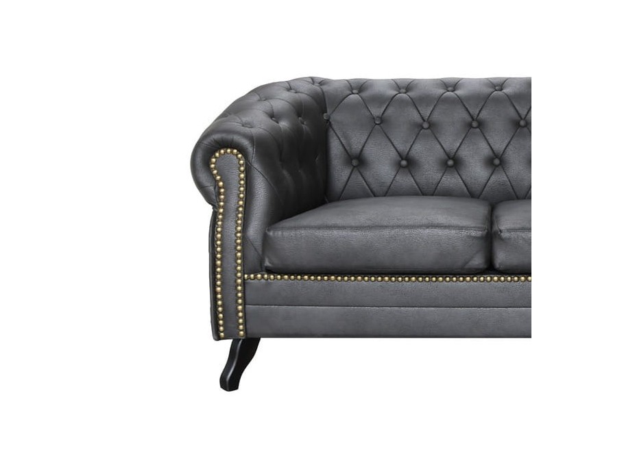 Sofa trzyosobowa pikowana Chesterfield GOWEL 6