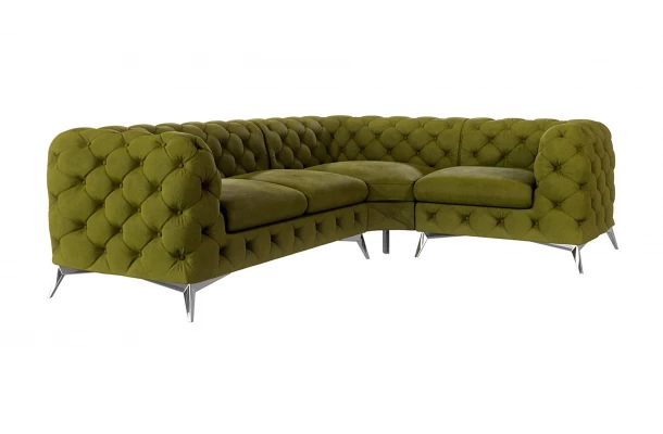 Narożnik pięcioosobowy luksusowy pikowany Chesterfield TEO 2+E+2 - design i funkcjonalnosc w parze