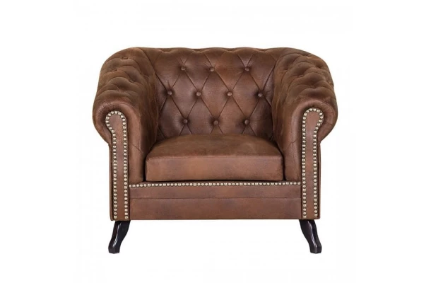 Fotel pikowany Chesterfield Gowel - komfortowe