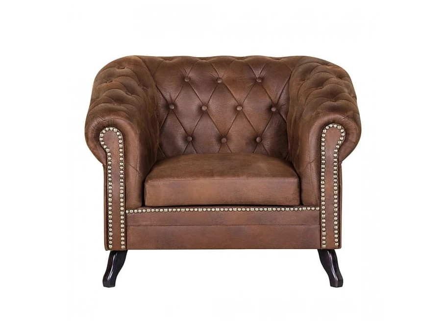 Fotel pikowany Chesterfield Gowel