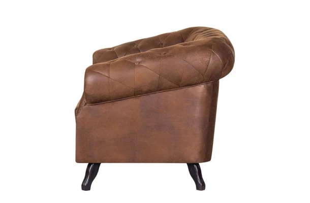 Fotel pikowany Chesterfield Gowel - stylowe