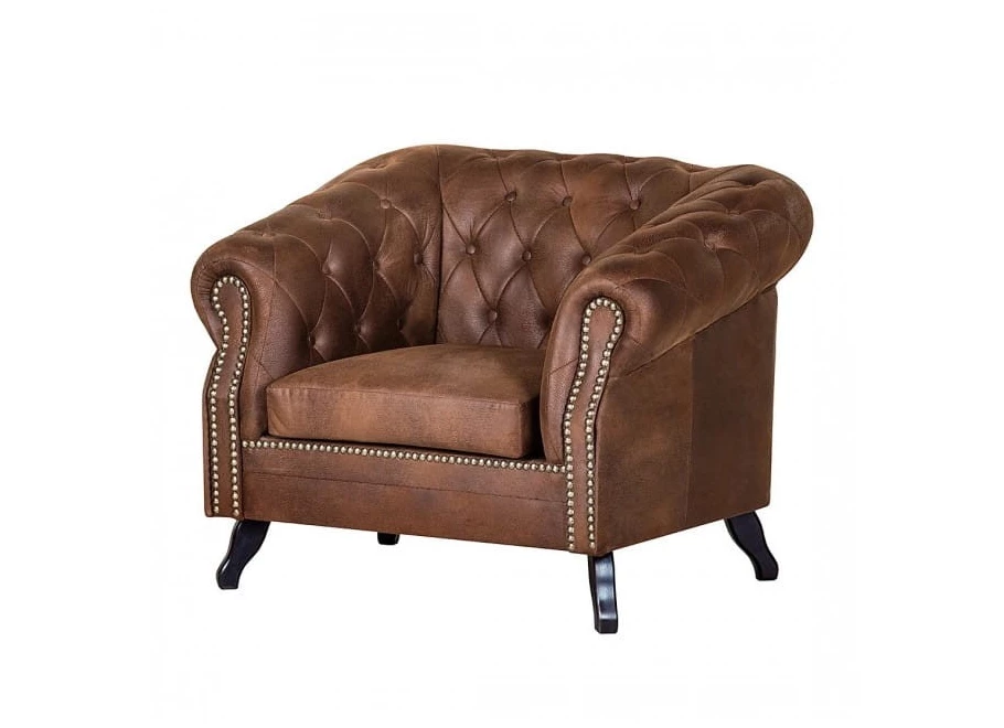 Fotel pikowany Chesterfield Gowel