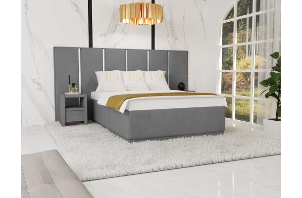 Łóżko tapicerowane GLAM - designerskie