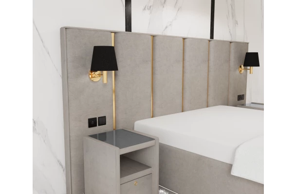 Łóżko tapicerowane GLAM - design i funkcjonalnosc w parze