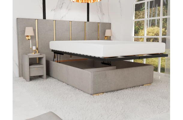 Łóżko tapicerowane GLAM - design i funkcjonalnosc w parze