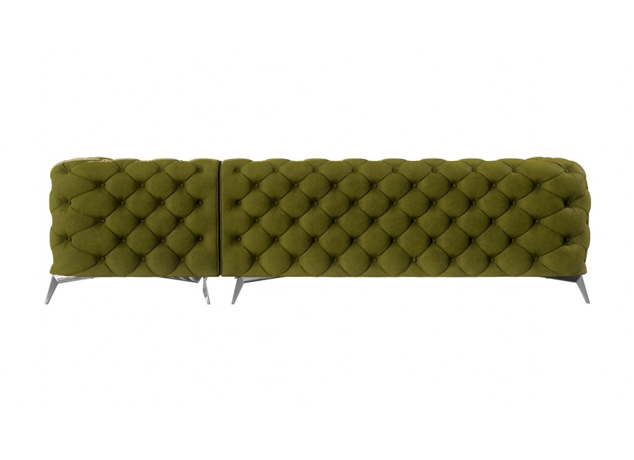 Narożnik pięcioosobowy luksusowy pikowany Chesterfield TEO 2+E+2 16