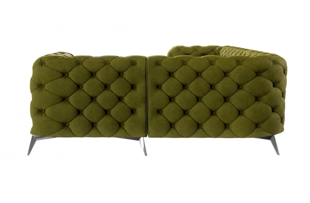 Narożnik pięcioosobowy luksusowy pikowany Chesterfield TEO 2+E+2 - design i funkcjonalnosc w parze