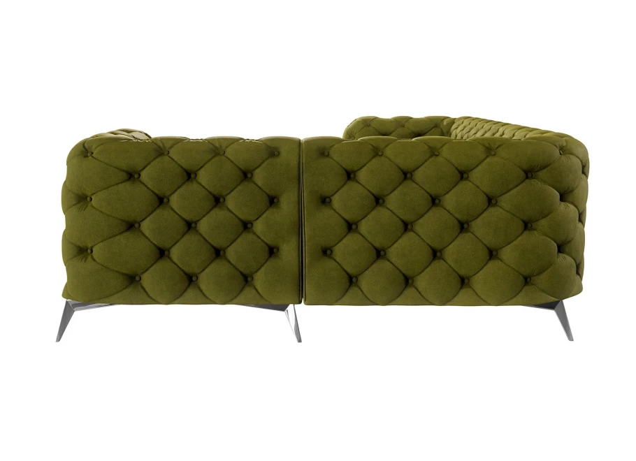 Narożnik pięcioosobowy luksusowy pikowany Chesterfield TEO 2+E+2