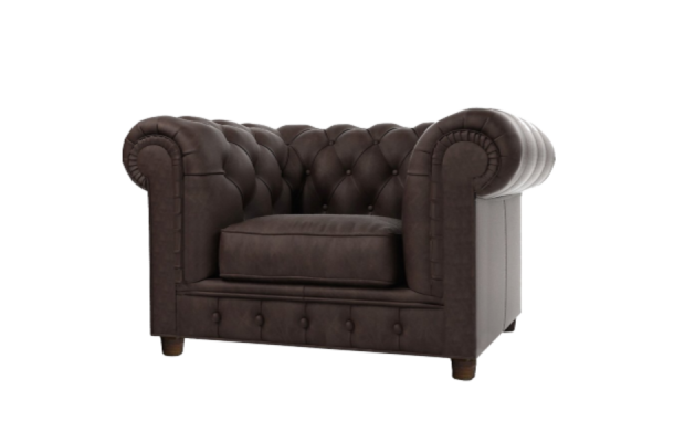 Chesterfield fotel pikowany SOLARIS