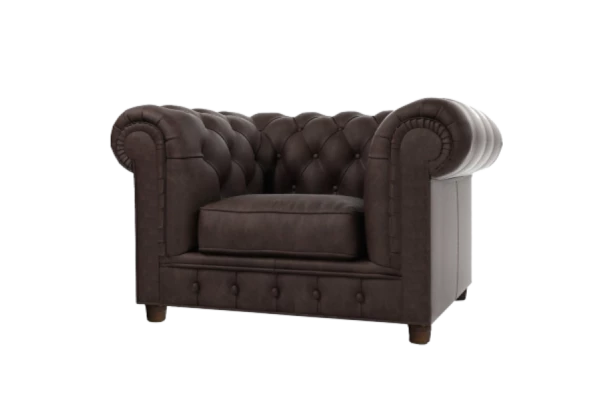 Chesterfield fotel pikowany SOLARIS - fotele