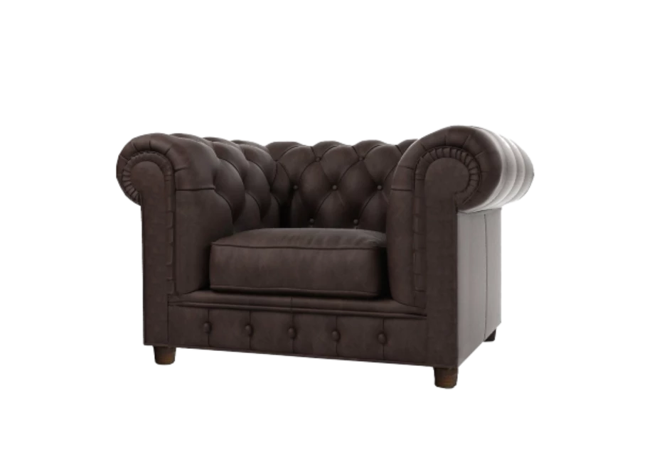 Chesterfield fotel pikowany SOLARIS