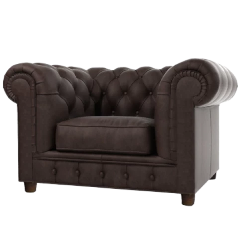 Chesterfield fotel pikowany SOLARIS