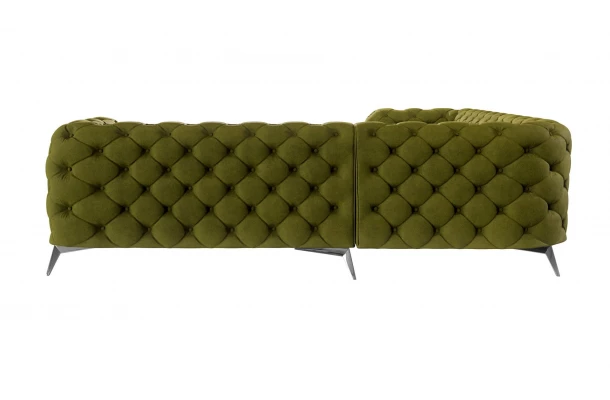 Narożnik pięcioosobowy luksusowy pikowany Chesterfield TEO 2+E+2 - design i funkcjonalnosc w parze